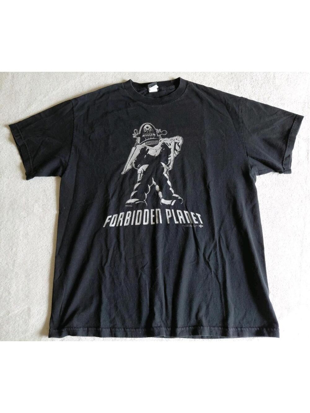 Vtg Forbidden Planet Black T-Shirt Large Comics NYC Impact X one X Movie 2005